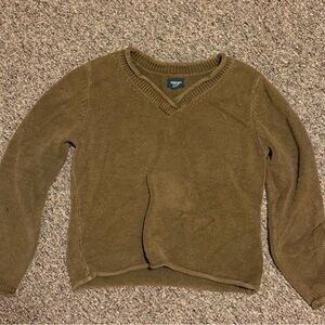 Women’s Brown V-Neck Sweater